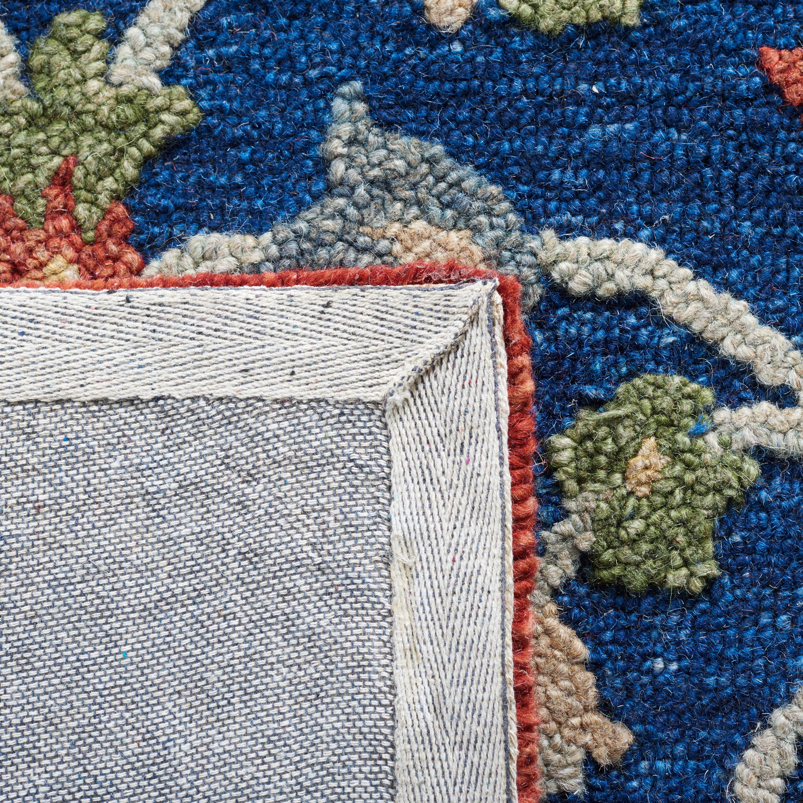 SAFAVIEH Blossom Anson Floral Area Rug, Blue/Rust, 8' x 10'