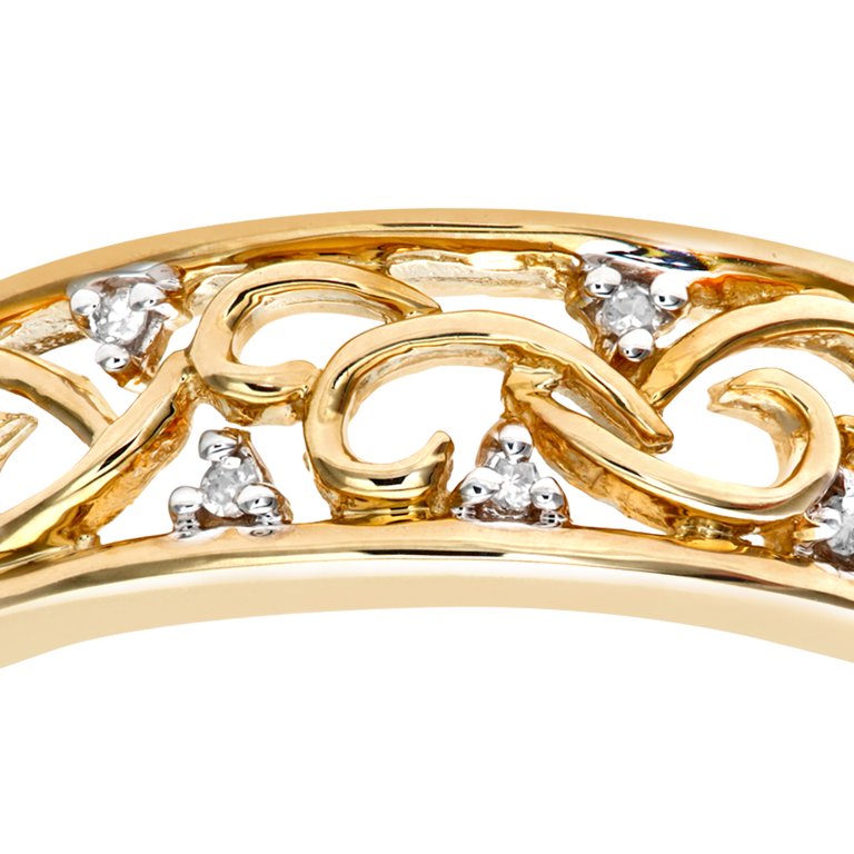 9ct Gold Jewelco London Round 3pts Diamond Bass Clef Filigree Dress Ring - Walmart.com 9ct Gold Jewelco London Round 3pts Diamond Bass Clef Filigree Dress Ring - Walmart.com