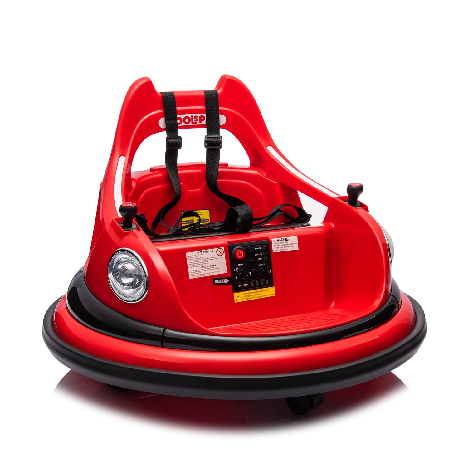 CIPACHO 12V Electric Ride On Bumper Car for Kids & Toddlers 1.5-5 Years Old, Baby Bumping Toy Gifts, LED Lights, 360 Degree Spin, Red CIPACHO 12V Electric Ride On Bumper Car for Kids & Toddlers 1.5-5 Years Old, Baby Bumping Toy Gifts, LED Lights, 360 Degree Spin, Red