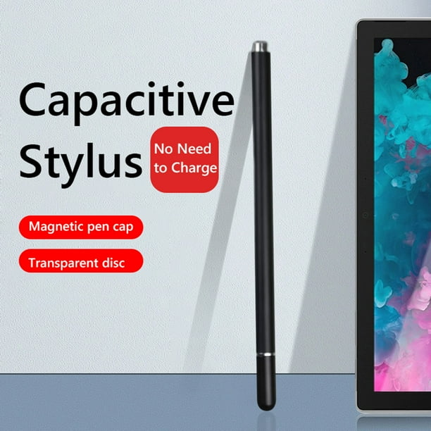 Lápiz óptico magnético para pantalla táctil de tableta para Android, iPhone, iPad (negro)