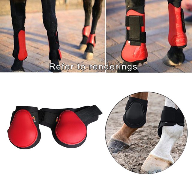 1 botas de soporte para caballos, protección segura para piernas , botas para tendones de caballos, forro suave de neopreno, equipo ecuest M Hind Soledad botas de tendón de caballo