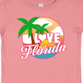 thumbnail image 4 of Inktastic I Love Florida with Ocean and Palm Trees Boys or Girls Baby T-Shirt, 4 of 5