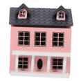 thumbnail image 4 of LEEYNEER Maison de Poupée Mini Meubles Villa Commode Jouets pour Filles Petites Maisons Rose, 4 of 8