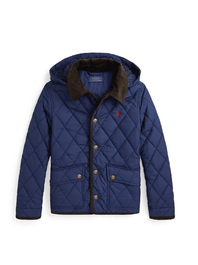 POLO RALPH LAUREN Big Boys Hooded Barn Jacket, Large, (14-16