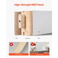 thumbnail image 3 of VEVOR Sliding Barn Door, 30 x 84 inch, High-Strength MDF Panel, Barn Door with Hardware Kit, Water-Proof PVC Surface, Easy to Install, H-Frame, Smoothly and Quietly Sliding for Living Room, Bathroom, 3 of 9