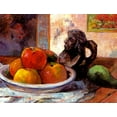 thumbnail image 2 of Gauguin, Paul 18x15 White Modern Wood Framed Museum Art Print Titled - Still Life With Apples A Pear And A Ceramic, 2 of 4