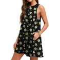 thumbnail image 3 of Anyjoin Women's Summer Dresses Beach Floral Tshirt Sundress Sleeveless Pockets Casual Tank Dress, 3 of 6