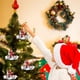 thumbnail image 3 of Paquete de 2 divertidos adornos colgantes de madera de Navidad, lindo Papá Noel monta una bicicleta con un perro, árbol de Navidad, manualidades para colgar en Navidad, Año Nuevo (GRAMO), 3 of 5