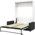 thumbnail image 4 of Atlin Designs 2 Piece Queen Wall Bed Set in White and Gray, 4 of 14