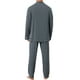thumbnail image 3 of INSPIRAR CHIC Conjunto de Pijamas de 2 Piezas de Manga Larga con Botones y Patrón para Hombre M Negro Blanco, 3 of 5