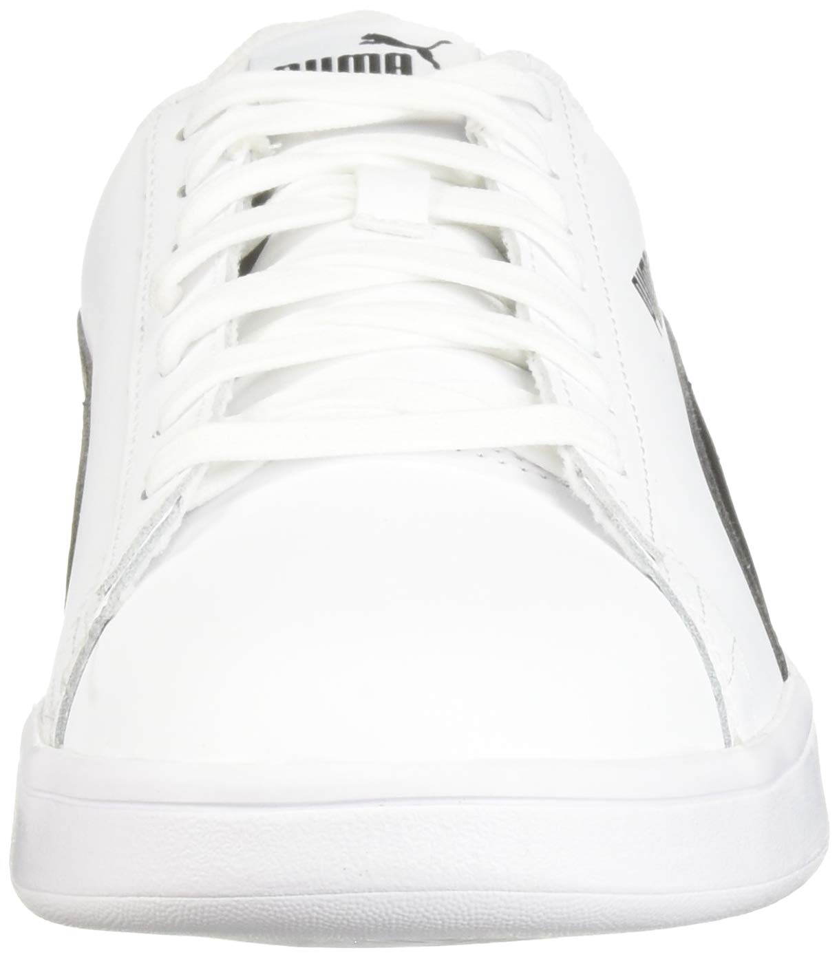 PUMA Men's Smash V2 Casual Sneaker - White or Black Mens Tennis Shoes (White/Black, 8) - image 2 of 8