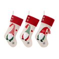 thumbnail image 1 of 3 piezas de medias navideñas, adornos navideños, muñecas sin rostro, medias navideñas, colgantes de Papá Noel, bolsas de regalo de Navidad para niños, 1 of 5