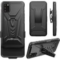 thumbnail image 3 of For Apple iPhone 13 (6.1") Hybrid Armor Kickstand with Swivel Belt Clip Holster Heavy Duty 3 in 1 Defender Shockproof Rugged Phone Case Cover by Xpression [Black], 3 of 9