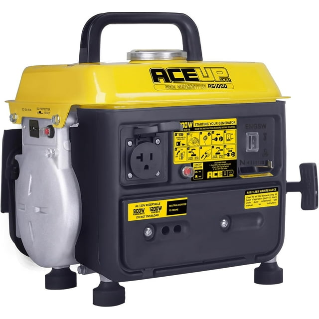Aceup Energy 1200W Gas-Powered Generator , Small Portable Generator Camping Ultralight, EPA & CARB Compliant