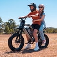 thumbnail image 3 of Class 2 Mini Electric Bike for Teenagers, 20 MPH 750W Motor, 48V 15.6Ah Removable Battery, 16 x 3 Fat Tires, Silver, UL2849, 3 of 9
