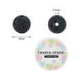 thumbnail image 2 of 1box DIY Natural Lava Rock Bead Stretch Bracelet Making Kits with Elastic Thread Beads: 6mm Hole: 0.8mm 100pcs/set Thread: 0.8mm about 10m/roll 1roll, 2 of 8