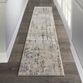 thumbnail image 2 of Nourison Concerto Beige/Grey 2'2" x 12' Area Rug, Abstract, Distressed, Bed Room, Living Room, Dining Room, Kitchen, Easy Cleaning, Non Shedding,, 2 of 7