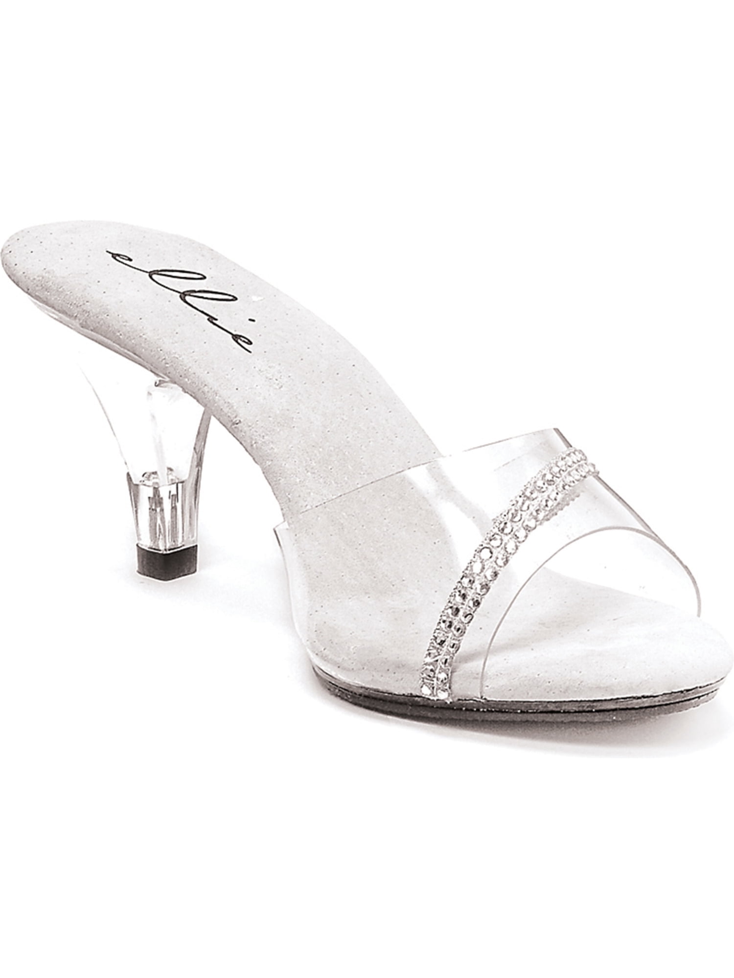 clear shoes 3 inch heels