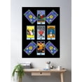 thumbnail image 2 of Pixel Waite Tarot - Celtic Cross Spread 11 Design For T-Shirts And Accessories Poster Wall Art, Modern Wall Decor For Living Room Bedroom, 12x18 UNFRAMED, 2 of 3