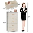 thumbnail image 4 of Crestlive Products Beige 5 Drawers Vertical Dresser Storage Tower Organizer, 4 of 8
