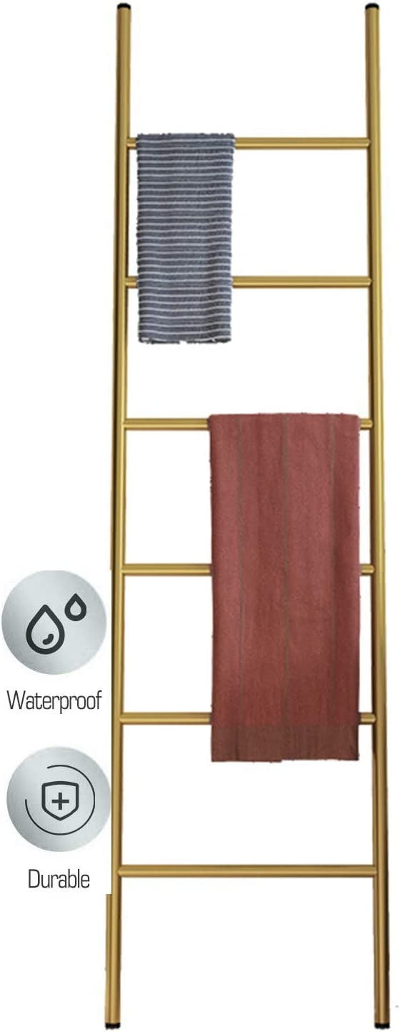 Shelf Balcony Bathroom Metal Towel Ladder Metal Wall Leaning Blanket