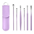 thumbnail image 1 of Fiudx Limpiador de Oídos, Cuchara Suave para Eliminar Cerumen, Herramienta de Acero Resistente, para Familiares En Viajes, Diseño Ergonómico Seguro, Incluye Caja de Almacenamiento Portátil., 1 of 1