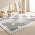 thumbnail image 1 of Light Luxury Rugs for Bedroom Large Area Anti-slip Mat Cream Style Living Room Decoration Plush Rug Fluffy Soft Study Carpet My Lux Decor Round, 1 of 8