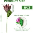 thumbnail image 3 of Artificial Flowers Fake Protea Cynaroides:Faux Protea Flower Arrangements,Silk Flowers for Home Decor Indoor Wedding Table Centerpieces,3pcs (White), 3 of 10