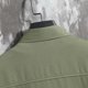 thumbnail image 5 of Camisa Elvqul Hombre sin Estampado Verde del Ejército Casual Manga Corta Gym con Solapa, 5 of 8