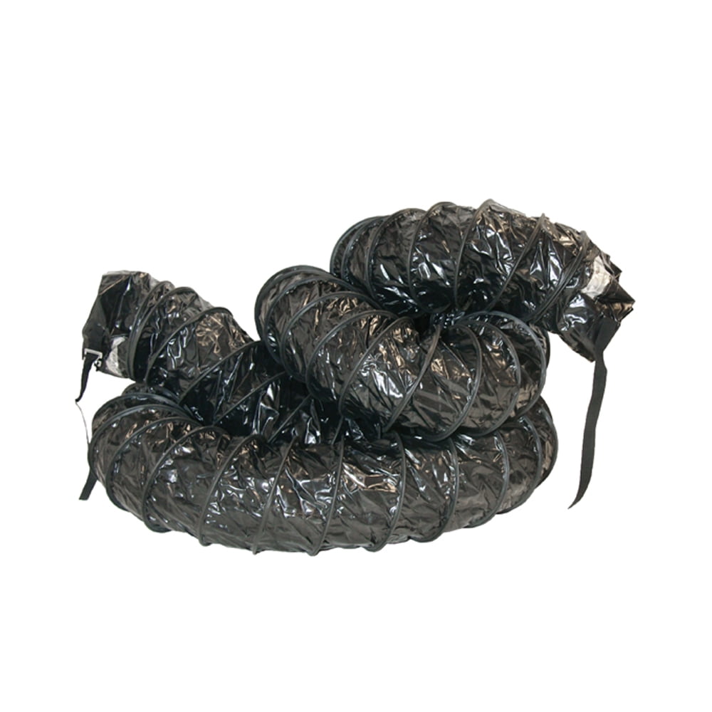 Rubber-Cal "Air Ventilator Black" Ventilation Duct Hose (Fully Stretched), 10-Inch by 25-Feet