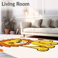thumbnail image 2 of ODIKA 4'x6' Machine Washable Non-Slip Area Rug, Playful Jungle Character Whimsical Animal High Traffic Rug, Yellow, 720338, 2 of 7