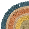 thumbnail image 4 of SAFAVIEH Natural Fiber Tanja Braided Jute Area Rug, Blue/Multi, 7' x 7' Round, 4 of 6