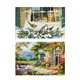 thumbnail image 1 of 2pcs / set s de inicio de estampado para principiantes preimpreso de - Jardín, paisaje, pájaros y , 11 ct, Gloria Kits de Punto de Cruz Estampados, 1 of 9
