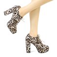thumbnail image 2 of Unique Bargains Women's Platform Block Heel Lace Up Ankle Boots, 2 of 7
