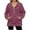 Wine, variant on Tops for Women Women's Solid Color Sweatshirt Women's Zip Up Hoodie Pullover Casual Long Sleeve Full Zip Jacket With Stand Collar For Daily Wear All Season Comfort