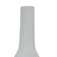 thumbnail image 2 of Rizie Vase with Ribbed Texture, 41 Inch Contemporary White Polyresin, 2 of 6