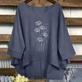 thumbnail image 1 of Ailaofu Womens Summer Tops 2026 Crew Neck Mid-Sleeve Tops Blouses Spring Fashion, 1 of 7