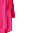 thumbnail image 2 of Elvqul Womens Cardigans Plus Size Long Sleeve Long Hot Pink Sweater for Women Lightweight Solid Fall Wear Cotton Fall Coat Tops, 2 of 4