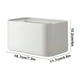 thumbnail image 3 of HaoXun Sturdy Plastic Tissue Box Cover Organizer for Bathroom, Kitchen, Bedroom – Waterproof, Durable Storage Solution with Easy Refill, White (18.7x11.7x7.2cm), 3 of 6