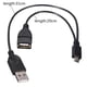 thumbnail image 2 of Adaptador Cable de Extensión OTG Power Splitter Micro USB a USB 11.8 Pulgadas Negro, 2 of 8