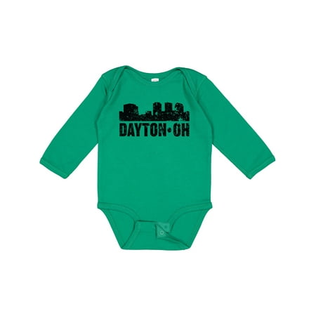 

Inktastic Dayton Skyline Grunge Gift Baby Boy or Baby Girl Long Sleeve Bodysuit