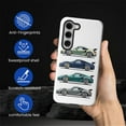 thumbnail image 4 of FKBRCL4U Compatible with Samsung Galaxy S23 Case Old School Gray Green Blue Super Car Pattern for Girl Full Body Design Soft Silicone Drop Shock Scratch Protection, 4 of 7