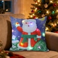 thumbnail image 2 of SLYNSHome Christmas Throw Pillow Cover with LED Lights,Light-up Winter Pillow Cases 18x18 inch Pillowcase Holiday Cushion Case for Couch Bed Sofa Decor, 2 of 7