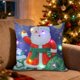 thumbnail image 1 of Almohada LED navideña | Modos de luz intermitente y fija | Decoración navideña de Papá Noel y reno | Funda de cojín decorativa para sofá y dormitorio, 1 of 6