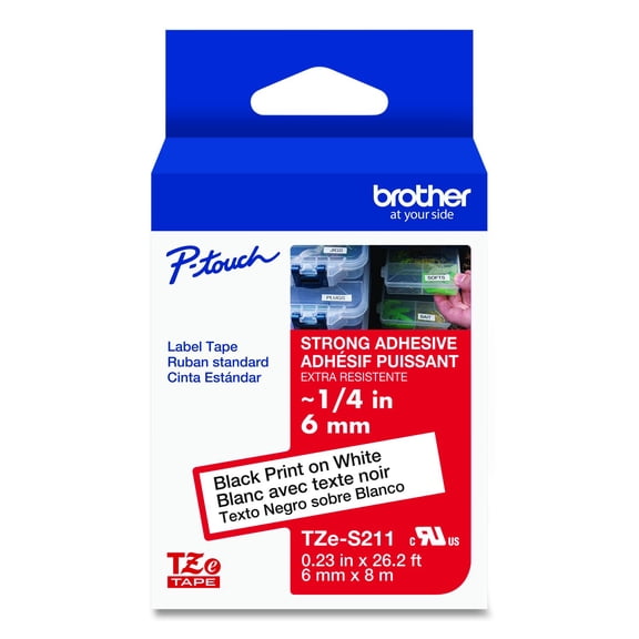 Brother P-touch Industrial TZe Tape Cartridges, 1 Each (Quantity)