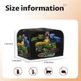 thumbnail image 5 of Sikiie Colorful Viper Snake Toaster Covers 2 Slice Dustproof Toaster Cover Bread Machine Cover, Dustproof Cover - 11.4" x 7.5" x 7.9", 5 of 7