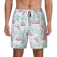 thumbnail image 2 of Picia Rabbit Back View pattern Mens Swim Trunks with Compression Liner Stretch Beach Shorts Quick Dry with Zipper Pockets No-Chafing Board Shorts-X-Large, 2 of 9