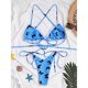thumbnail image 5 of Bikini Traje De Baño, Elegante Bikini 2 Piezas Estampado Mariposas Tirantes Cruzados Poliuretano Para Playas ANGGREK Otros, 5 of 6