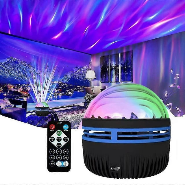 Aurora Night Light, Galaxy Projector With 7 Light Effects,Northern Lights And Ocean Wave Projector For Room, Bedroom Decor