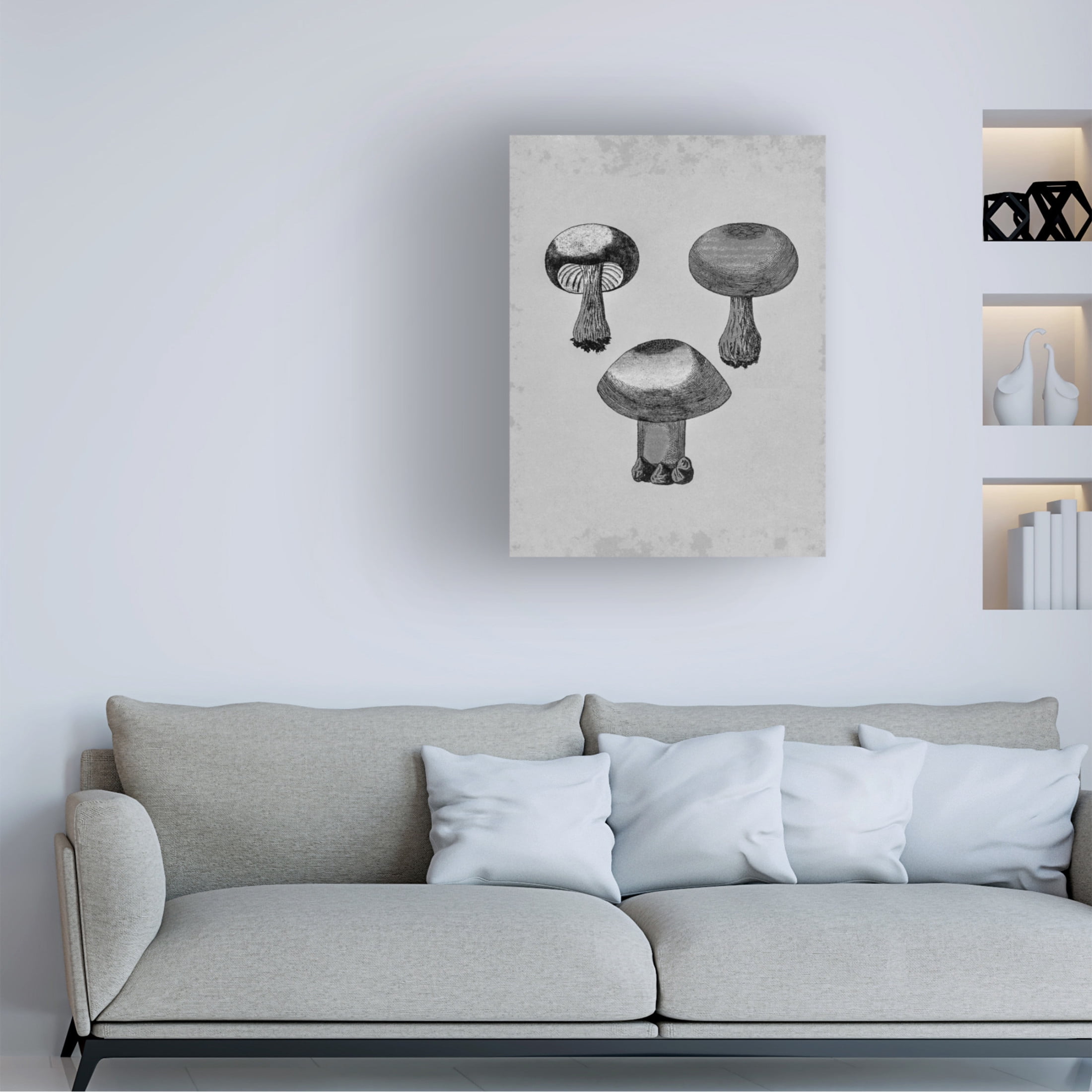 Trademark Fine Art Pictufy Violet Webcap Mushroom Canvas Wall Art